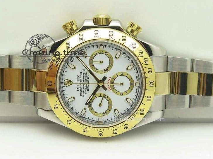 MiroTime 0427 ModernLook Daytona 116523 SS YG White Dial On SS YG Bracelet A7750 JF 4028